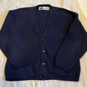 Paris Sports club boxy oversized cardigan sweater M EUC